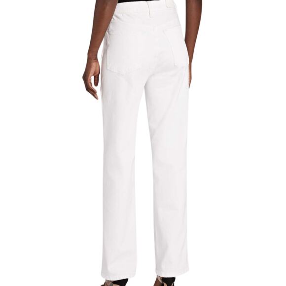 re/done 90s High-Rise Loose Straight-Leg White Jeans - Picture 2 of 12